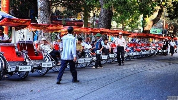 Fahrradrikscha in Hanoi