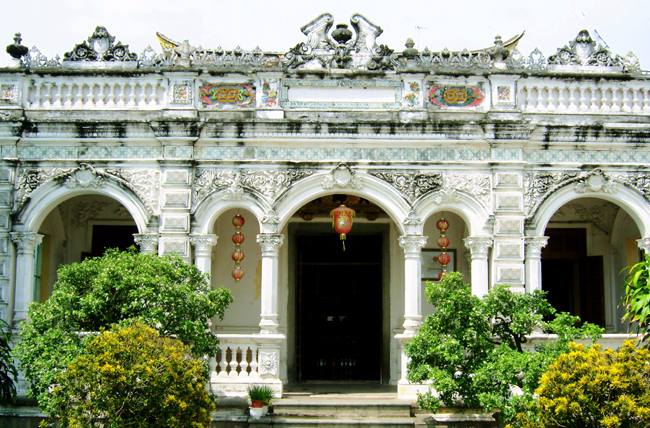 Entdeckung des alten Hauses Huynh Thuy Le Sa Dec Vietnam