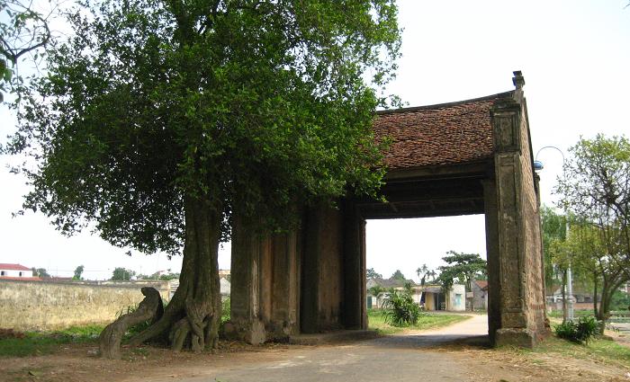 Vietnam Dorf Eingangstor