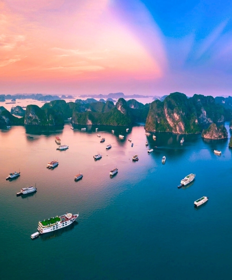 Halong-Bucht in Vietnam: UNESCO-Welterbestätte zu entdecken