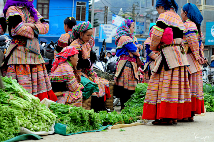 marche ethnique a bac ha sapa vietnam