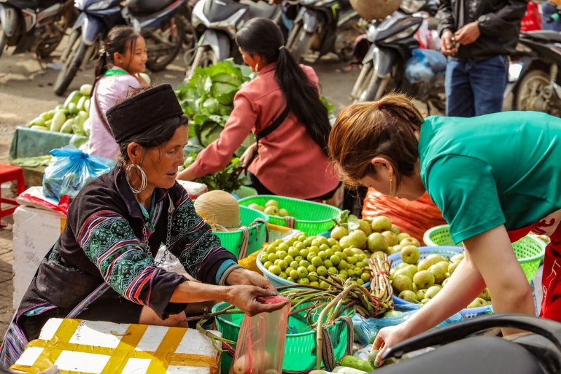 Entdeckung der ethnischen Märkte in Sapa