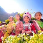 Minderheitenkinder in Ha Giang