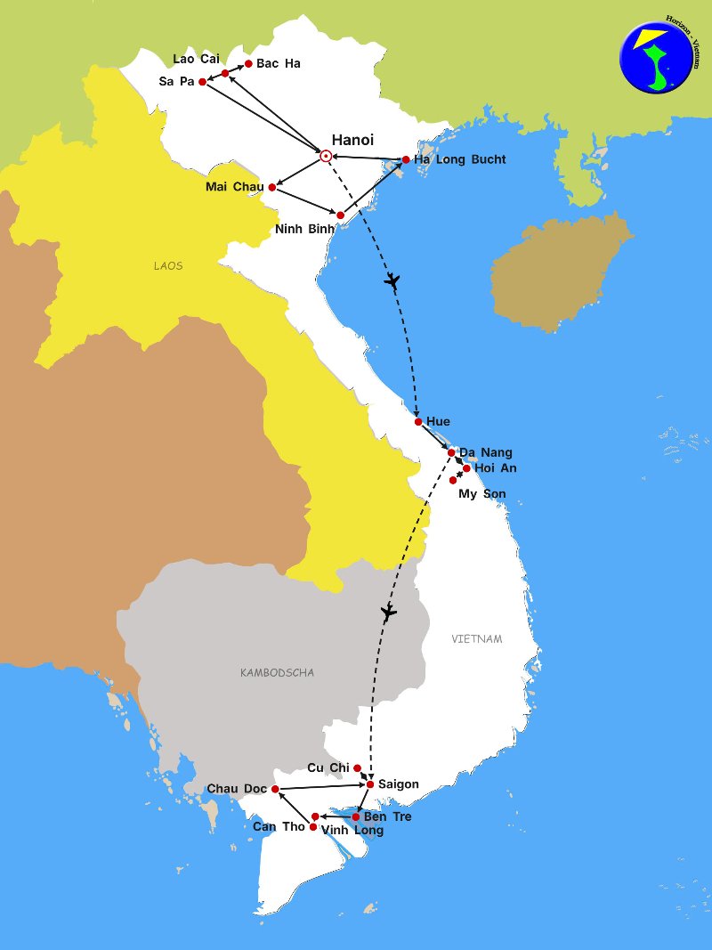 Authentisches Vietnam in 21 Tagen und 20 Nächten