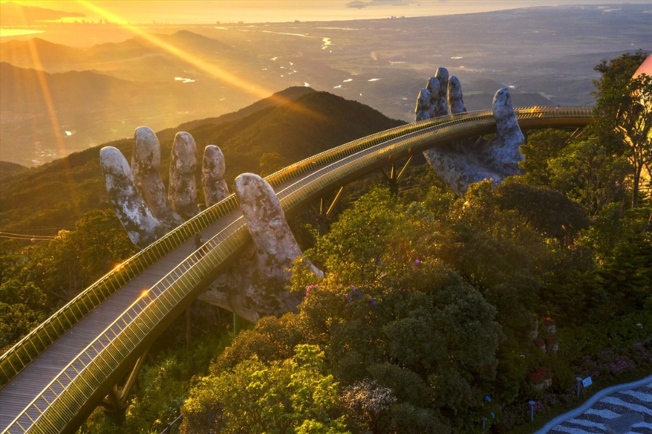 Goldene Brücke Bana Hill Da Nang
