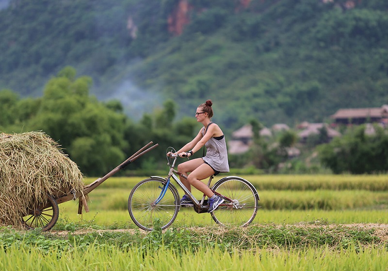 Fahrradfahren in Mai Chau