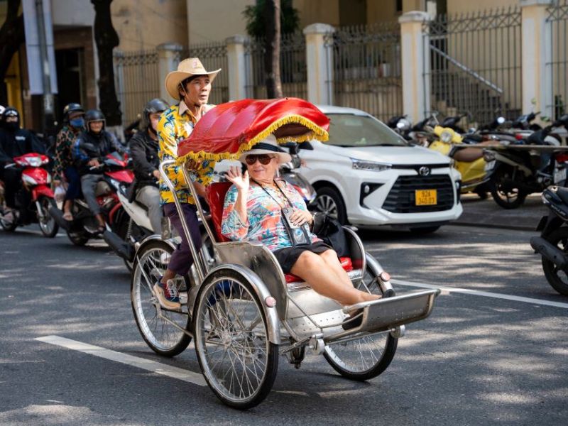 Cyclo-Fahrrad in Saigon