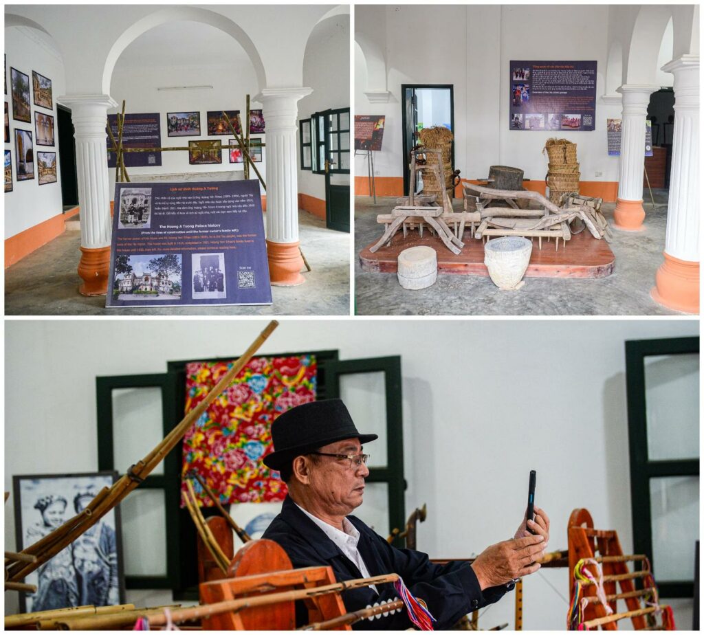 Ausstellungssaal im Inneren des Palastes Hoang A Tuong
