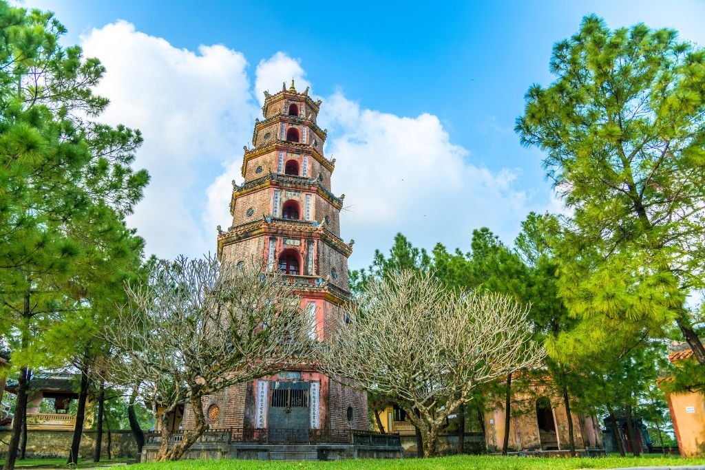Phuoc-Duyen-Turm der Thien Mu Pagode, sieben Stockwerke