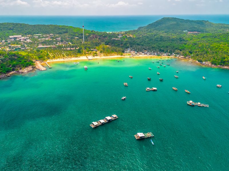 Türkisfarbene Bucht auf Phu Quoc