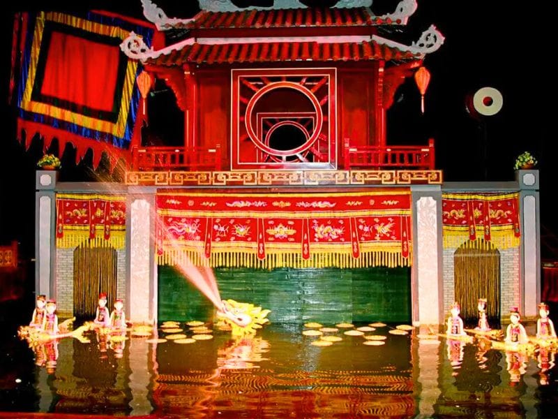 Wasserpuppentheater in Hanoi